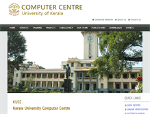 Tablet Screenshot of kucc.keralauniversity.ac.in